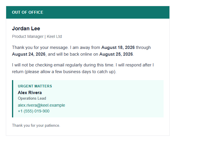 HTML email that also has to survive Outlook