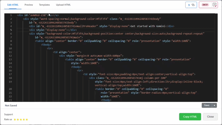 Compatibility check highlighting layout issues in the editor